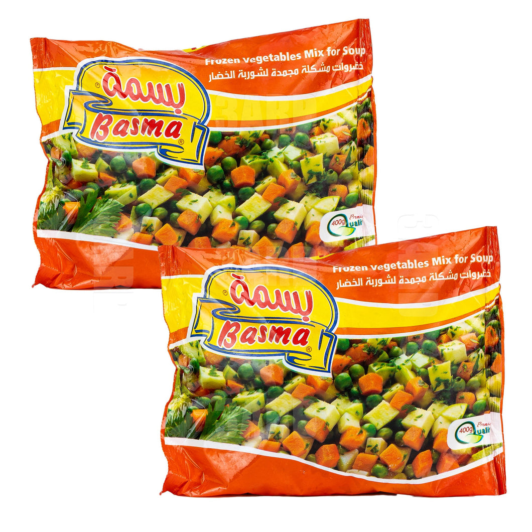 Basma Frozen Vegetables Mix for Soup 400g - Pack of 2
