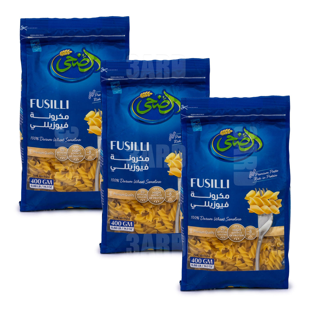 Al Doha Fussili Pasta 400g - Pack of 3