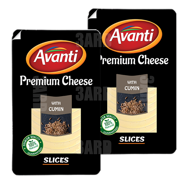 Avanti Cheddar Slices with Cumin 150g - Pack of 2
