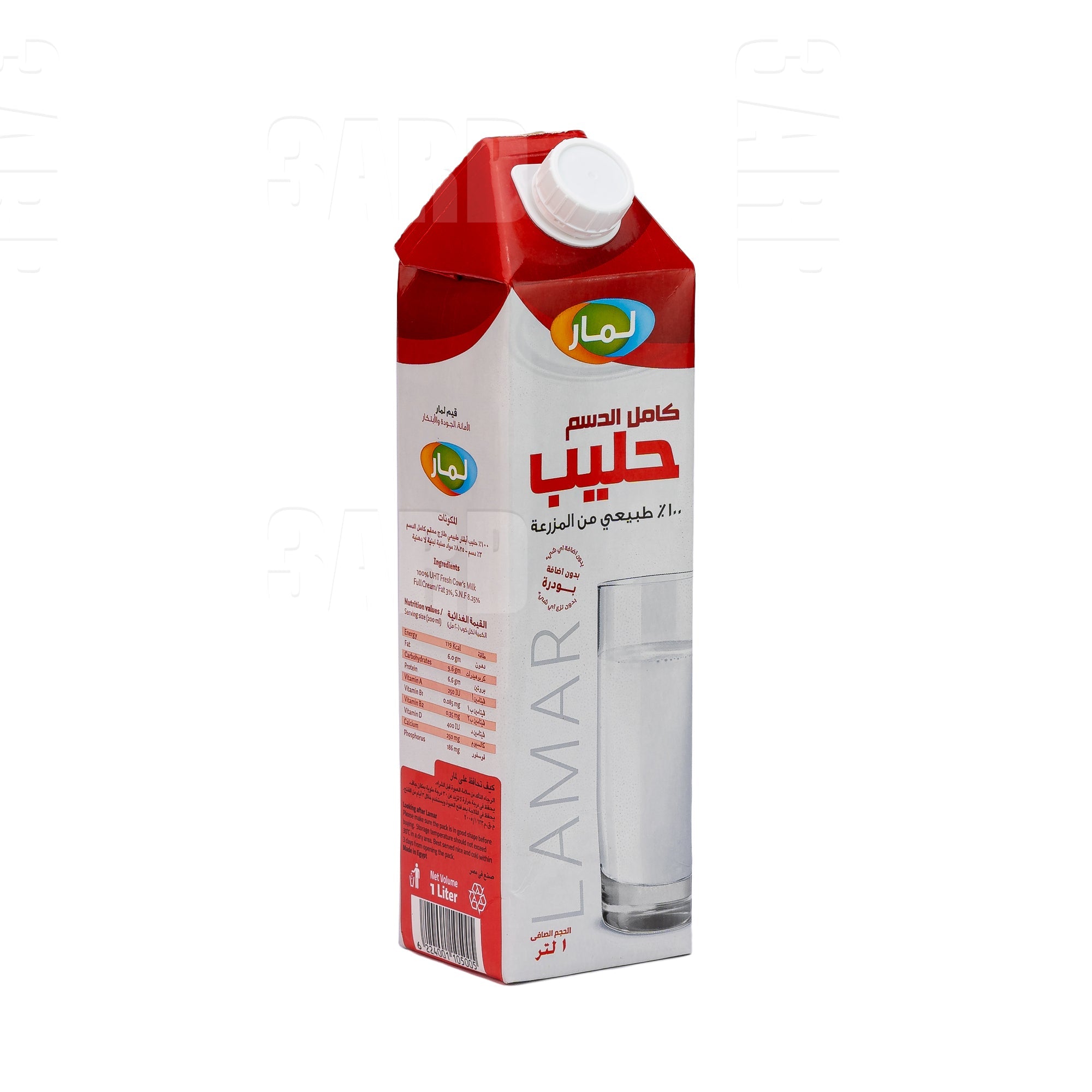 Lamar Full Cream Milk 1L - Pack of 6
