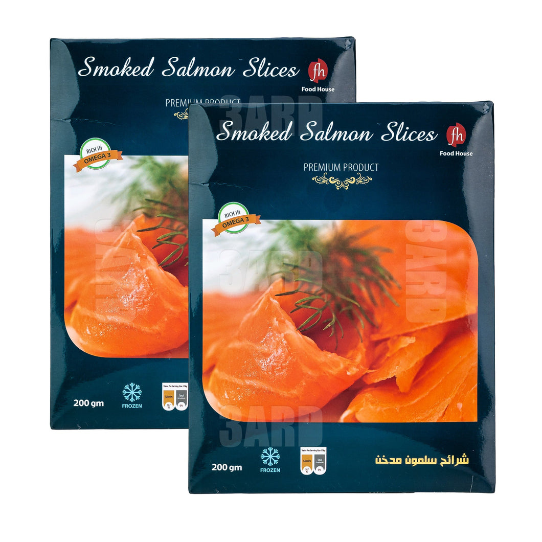 Food House Smoked Salmon Slices 200g - Pack of 2