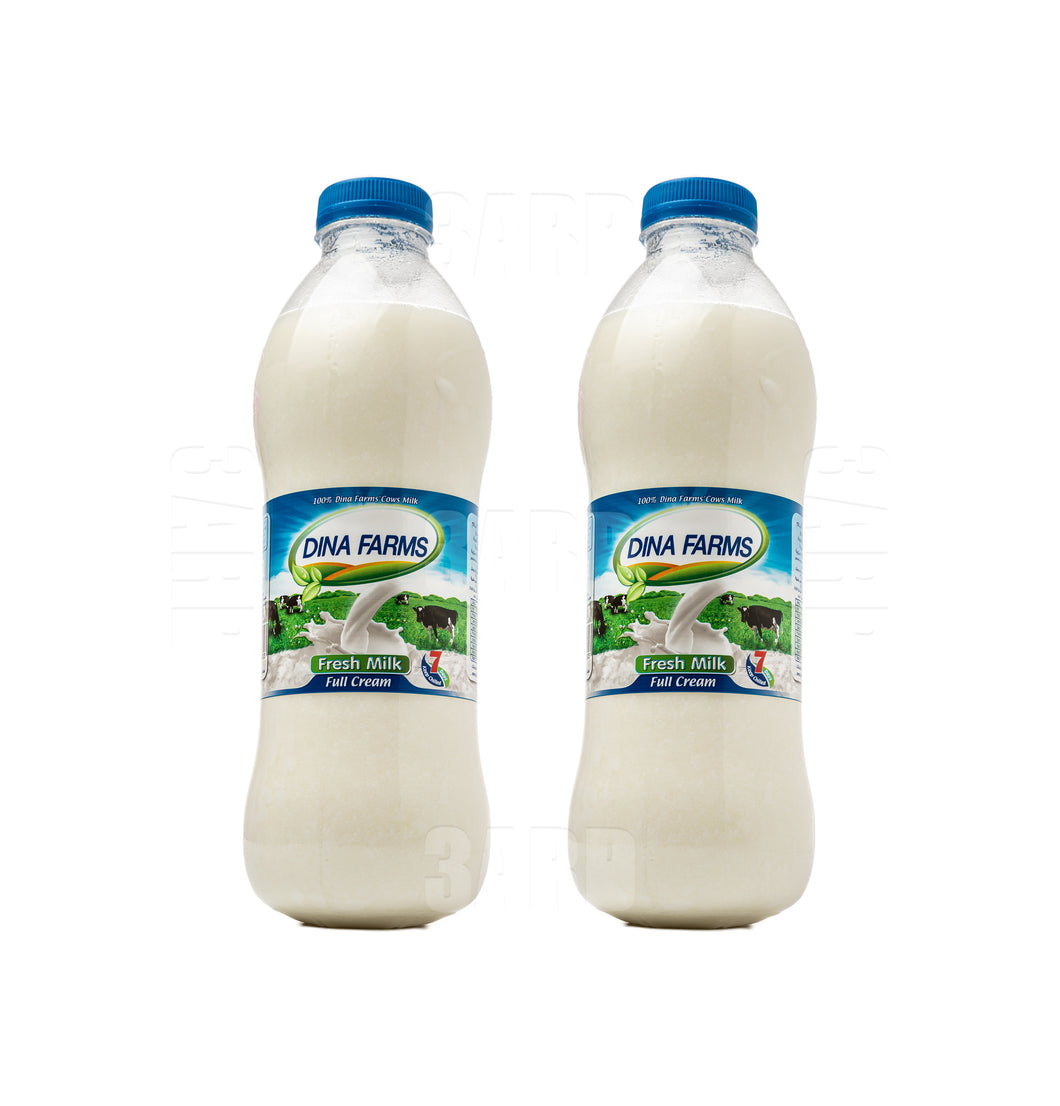 Dina Fresh Milk Full Cream 850ml - Pack of 2