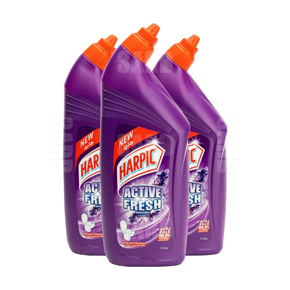 Harpic Toilet Cleaner Active Fresh Lavender 700ml - Pack of 3