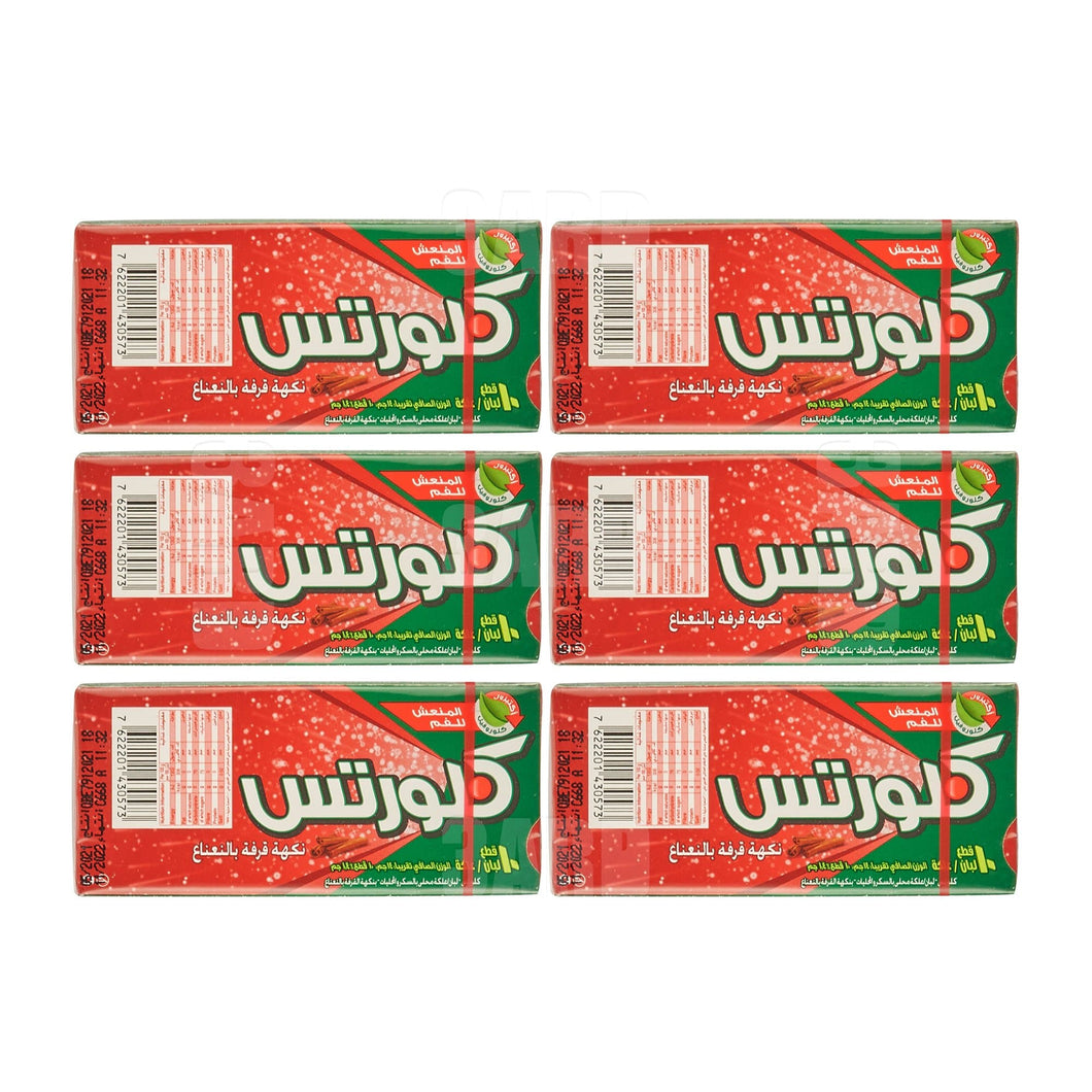 Clorets Cinnamint Chewing Gum 10 Pc. 28g - Pack of 6