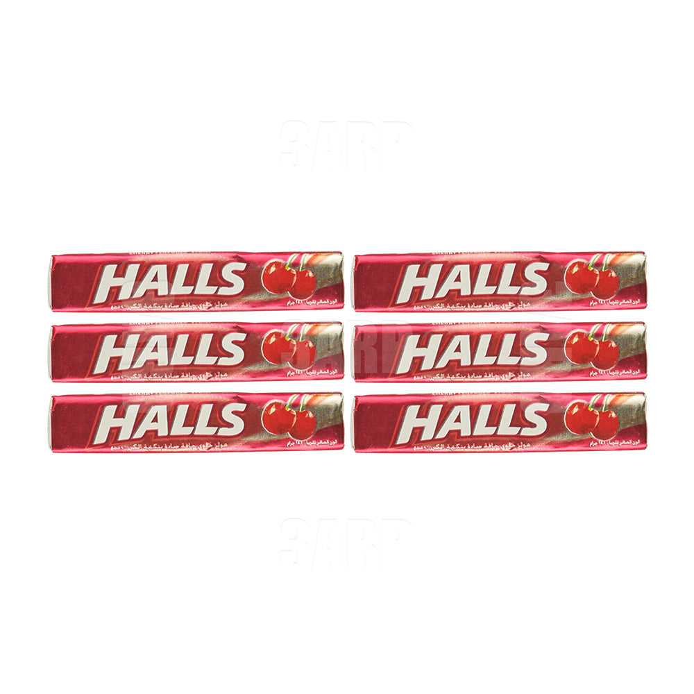 Halls Cherry Flavored 8pcs - Pack of 6