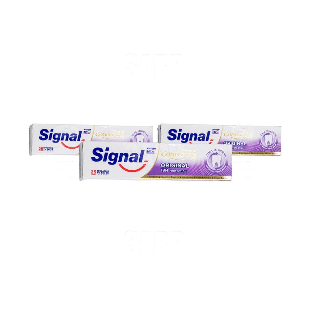 Signal Gold Complete8 Original Zinc 100ml - Pack of 3