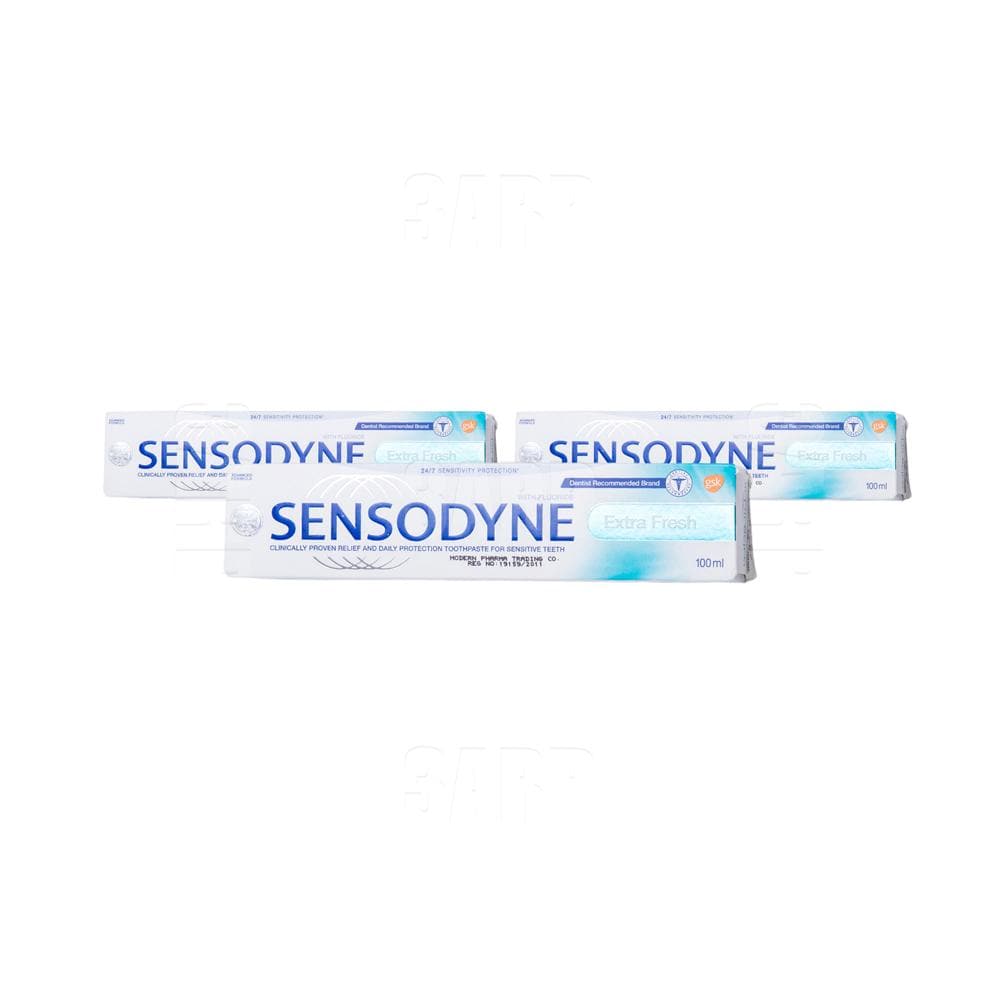Sensodyne Extra Fresh with Fluoride 100ml - Pack of 3