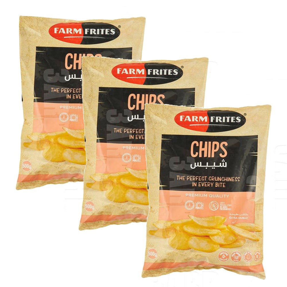Farm Frites Chips 500g - Pack of 3