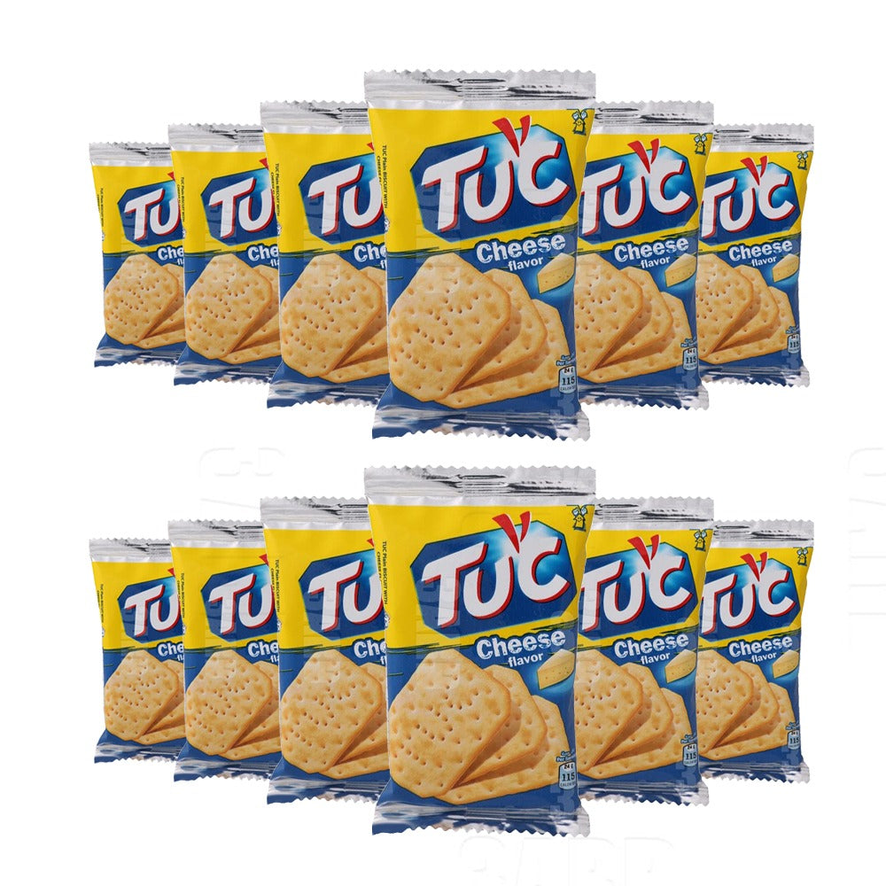 Tuc Plain Biscuit with Cheese Flavor 24g - Pack of 12