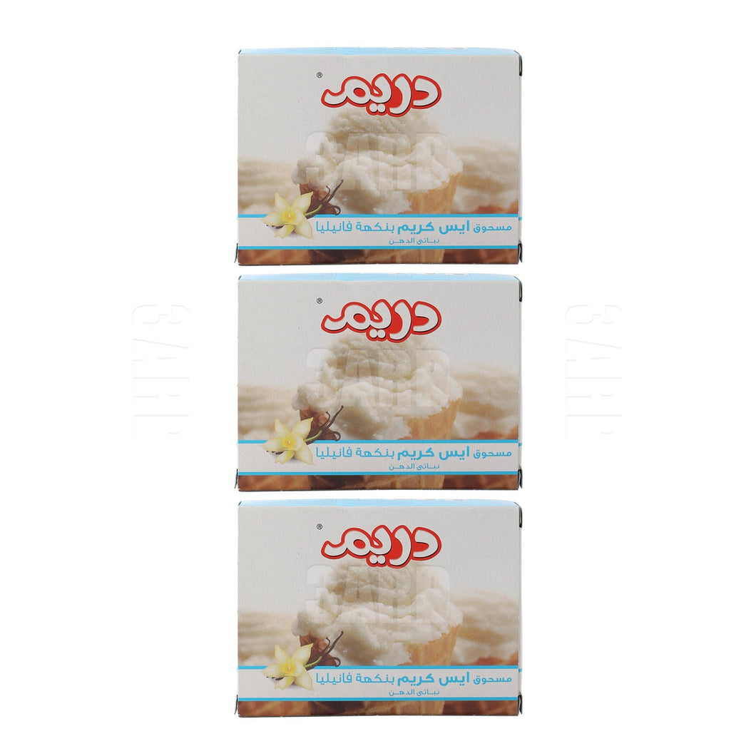 Dreem Ice Cream Powder Vanilla Flavor 80g - Pack of 3