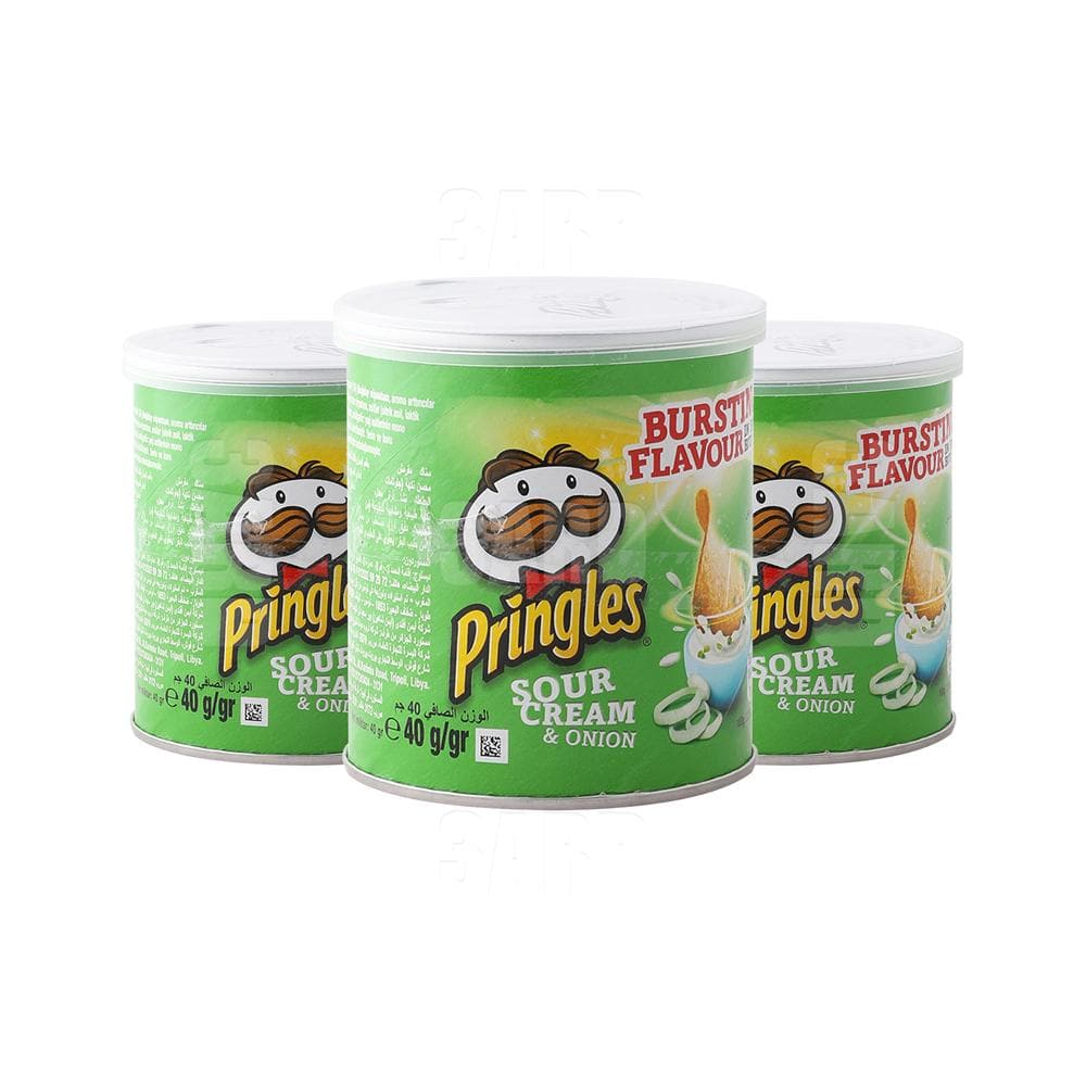 Pringles Sour Cream & Onion 40g - Pack of 3