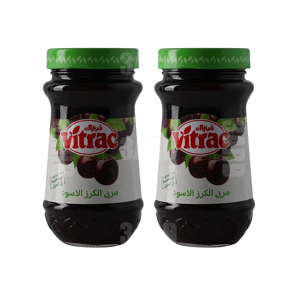 Vitrac Black Cherry Jam 430g - Pack of 2