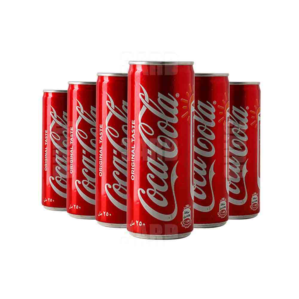 كوكا كولا كانز ٢٥٠ مل - ٦ عبوة