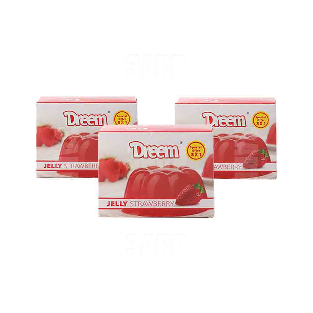 Dreem Jelly Strawberry 3x70g - Pack of 3