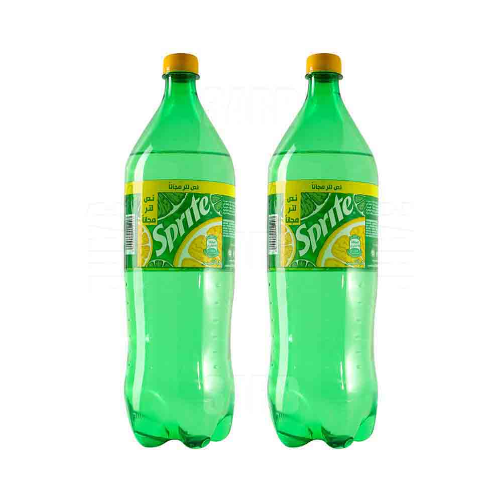 سبرايت زجاجة بلاستيك ١.٥ لتر - ٢ عبوة